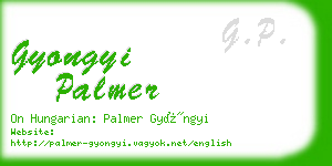 gyongyi palmer business card